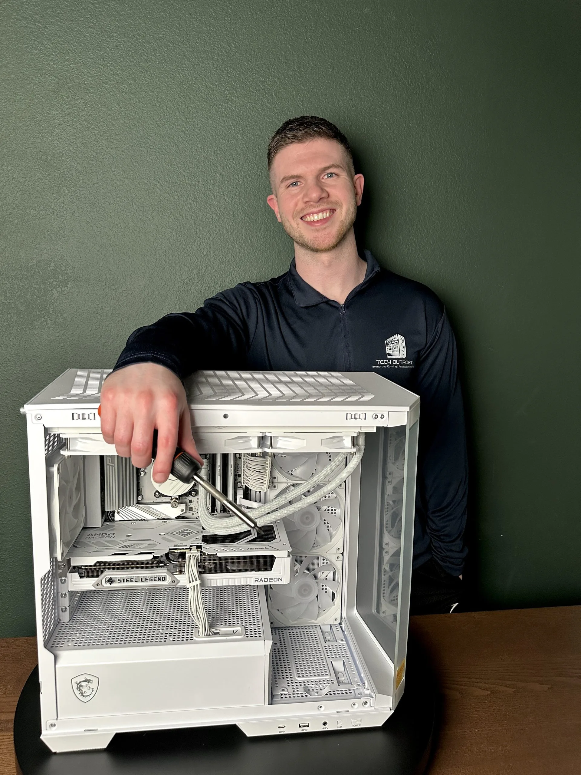 Parker Elliott building a Tech Outpost PC